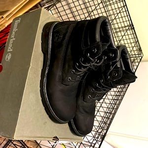Perfect condition black Timberlands size 11 w/ box